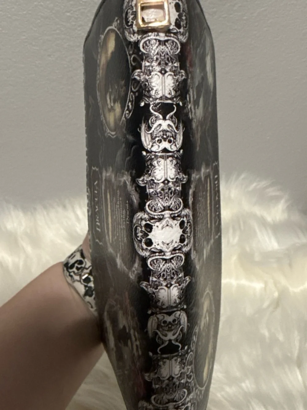 Dracula Long Black Wallet Clutch